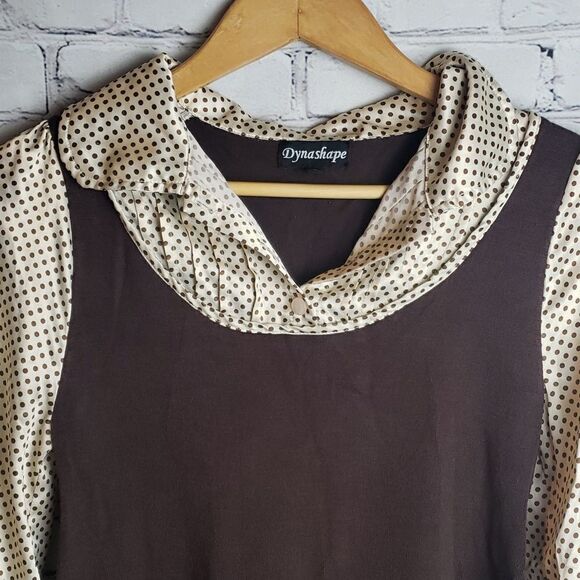 Vintage Dynashape Polkadot Blouse - Picture 2 of 8